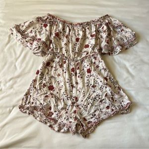 princess polly white floral romper